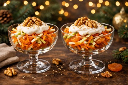 Изящные салаты с курагой и яблоком: полезные рецепты для зимнего стола