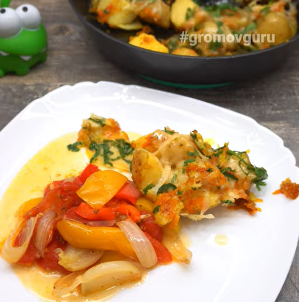 Картошка с овощами и зеленью: простой ужин для всей семьи