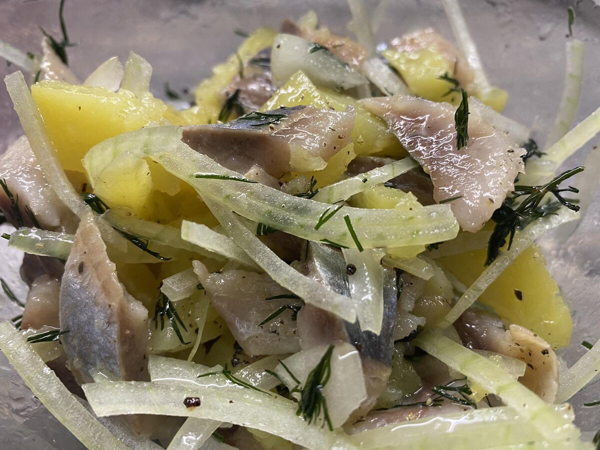 Простой селедочный салат, когда времени в обрез