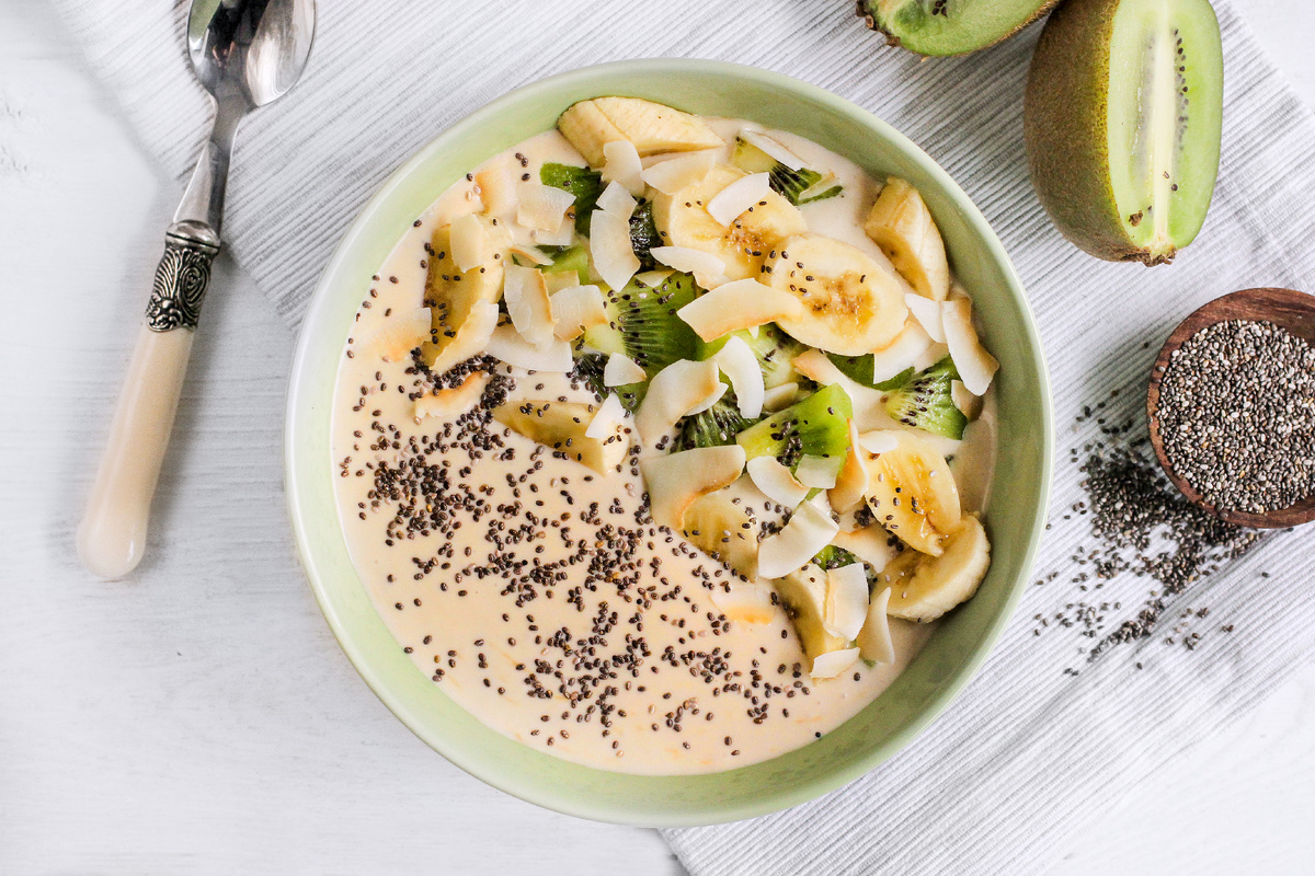 Насладитесь летним вкусом: йогурт «Райский остров» с бананом и киви