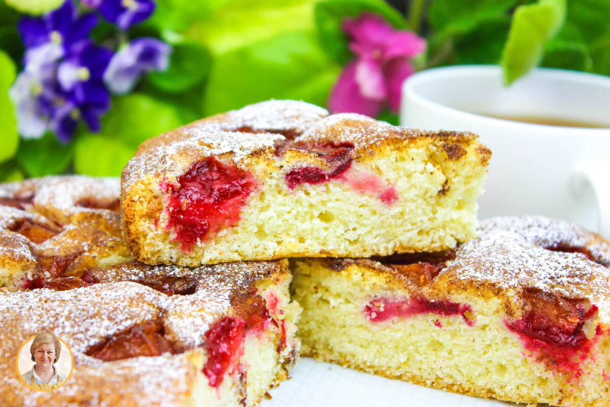 Пирог со сливами: Вкусное угощение для всей семьи