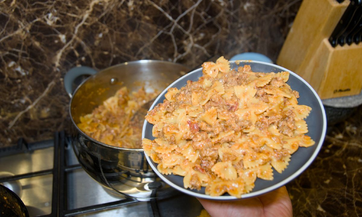 Невероятные макароны с фаршем: быстро и вкусно