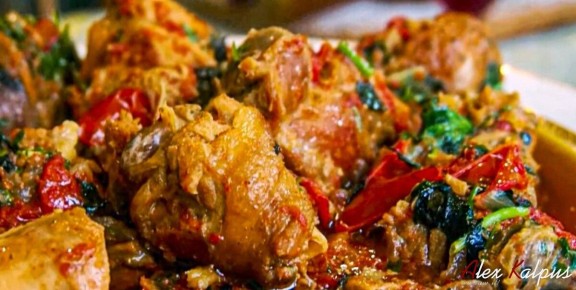 Неповторимый вкус чахохбили с орехами из Грузии