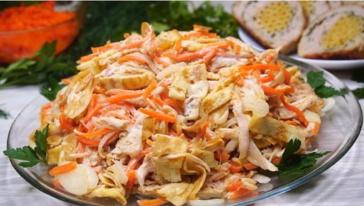 Необыкновенный салат из курицы с морковью: легкость и изысканность на вашем столе