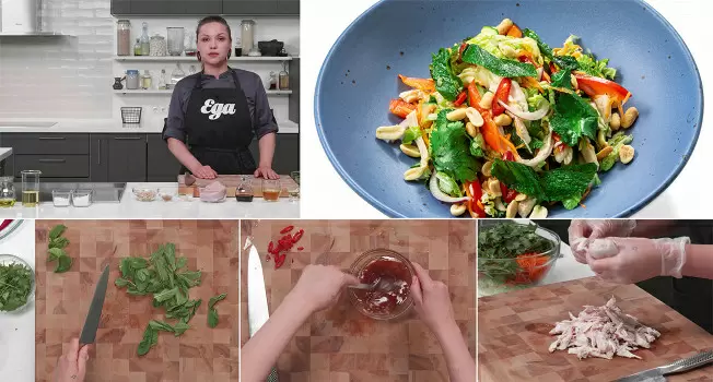 Летний салат с курицей по-вьетнамски: простой и вкусный рецепт для жарких дней