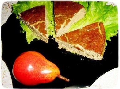Нежный печеночный мусс с грушами для гурманов