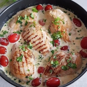 Куриная грудка в сливочном соусе: простой и вкусный рецепт